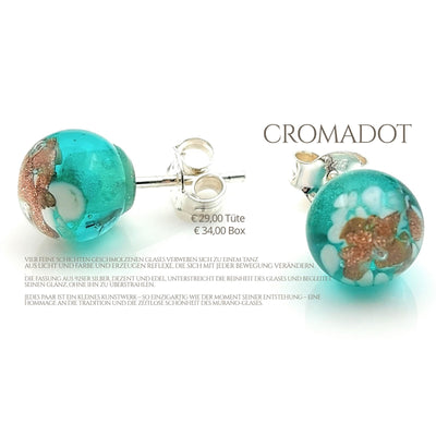 Murano-Glas Schmuck Cromadot in Türkis